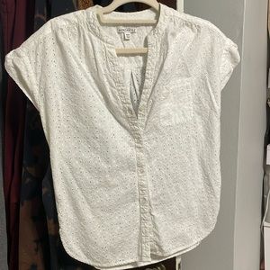 J Crew Eyelet Top